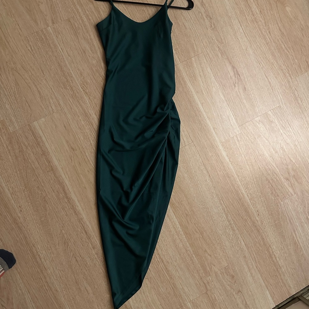 & Other Stories Dark Green Maxi Dress